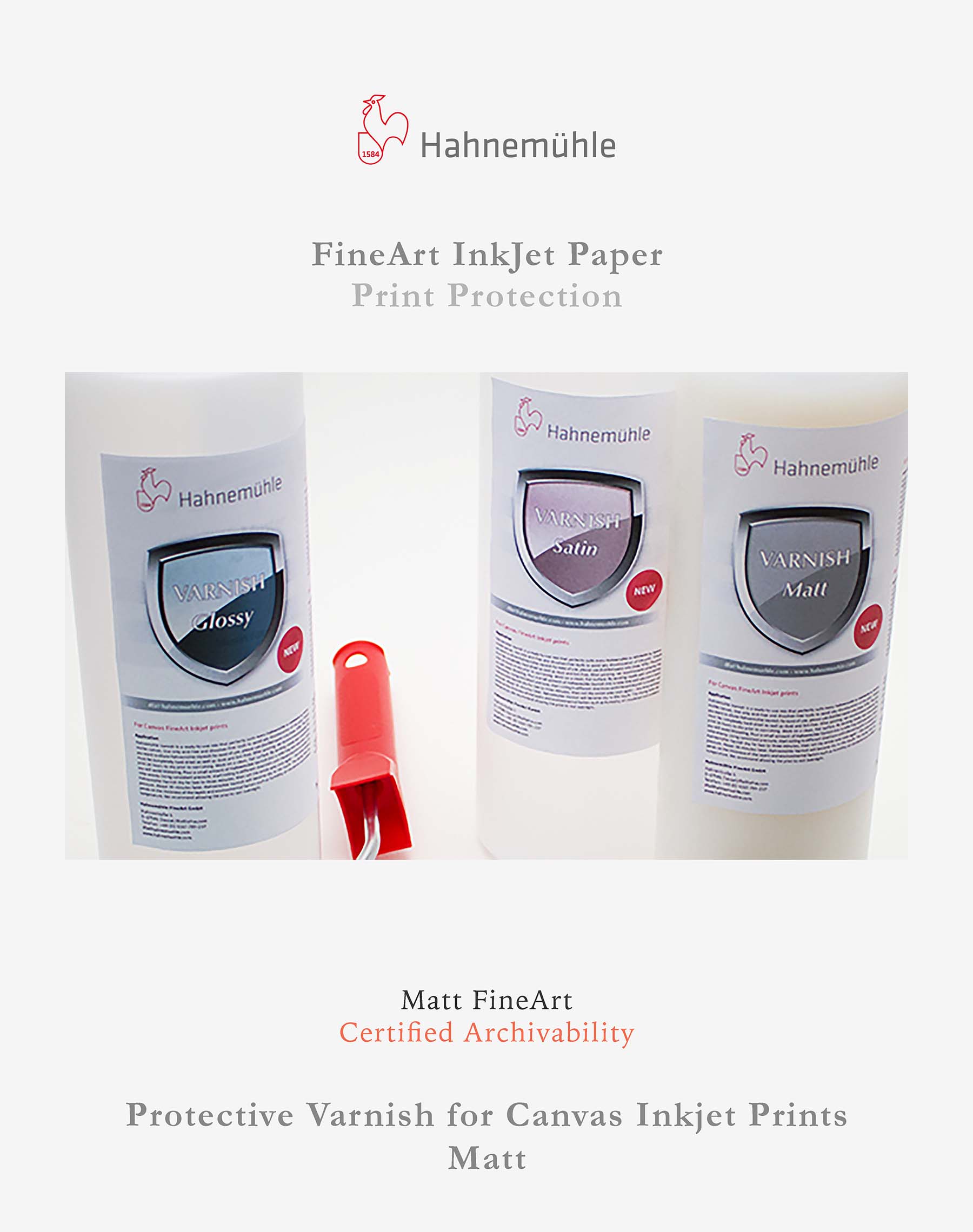 Hahnemuhle - Protective varnish for canvas inkjet prints - Matt